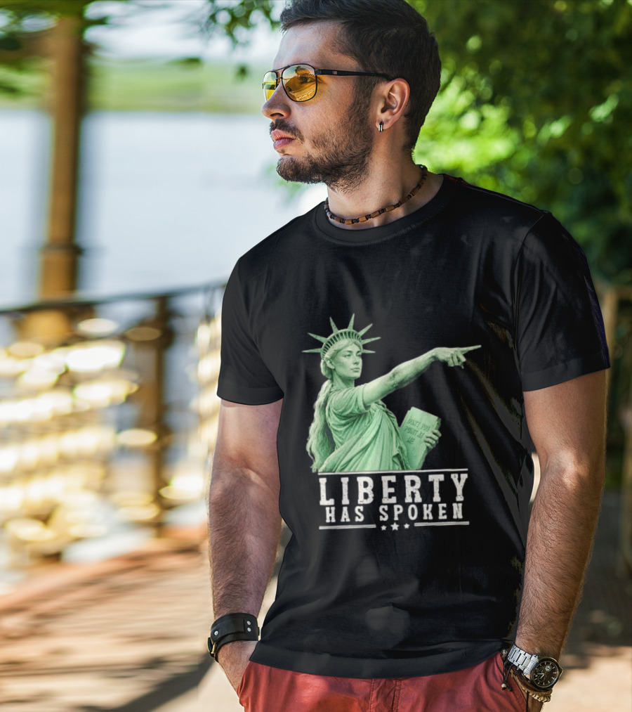 Liberty Has Spoken Statue Of Liberty Sophie Cunningham Pointing Don't You Point At Me T-Shirt