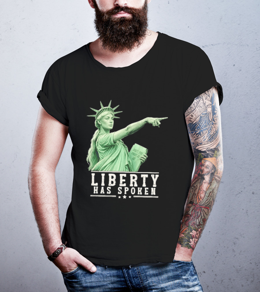 Liberty Has Spoken Statue Of Liberty Sophie Cunningham Pointing Don't You Point At Me T-Shirt