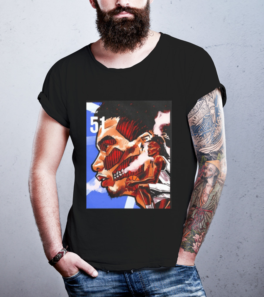 51 Wembanyama Anime San Antonio Spurs Alien T-Shirt