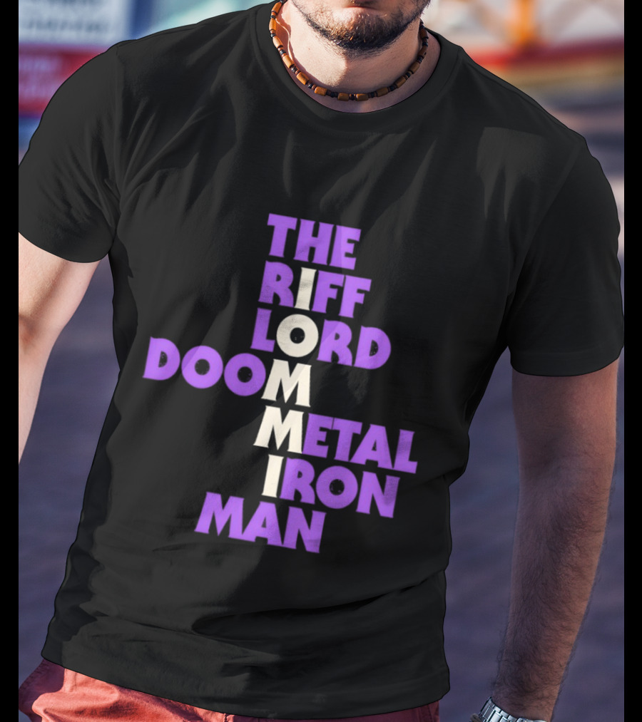 The Riff Lord Iommi Doom Metal Iron Man T-Shirt