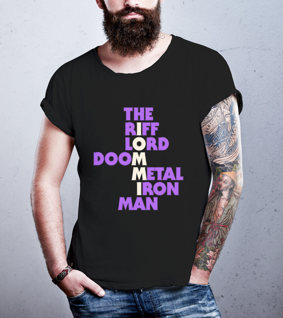 The Riff Lord Iommi Doom Metal Iron Man T-Shirt