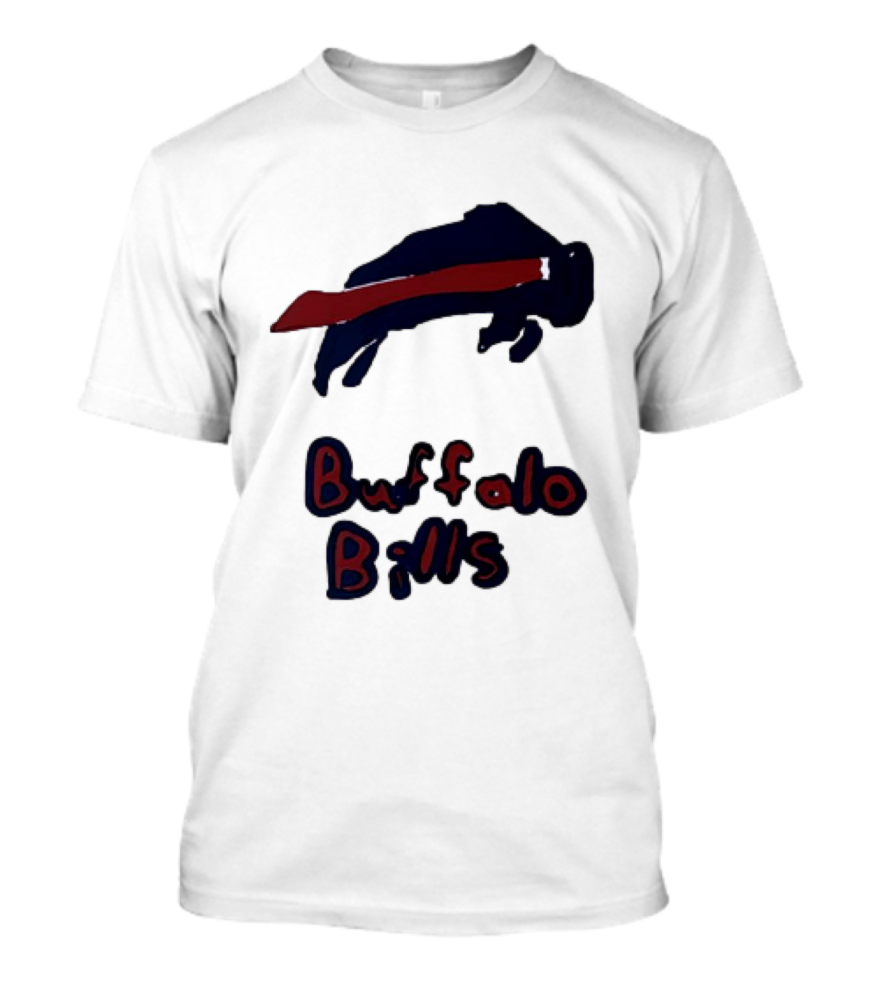 Buffalo Bills Iconic Blue Red Bison T-Shirt