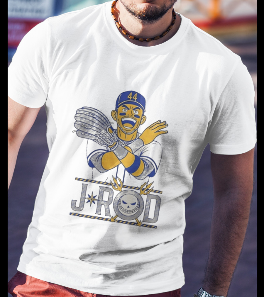 J Rod No Fly Zone 44 Cartoon Baseball T-Shirt