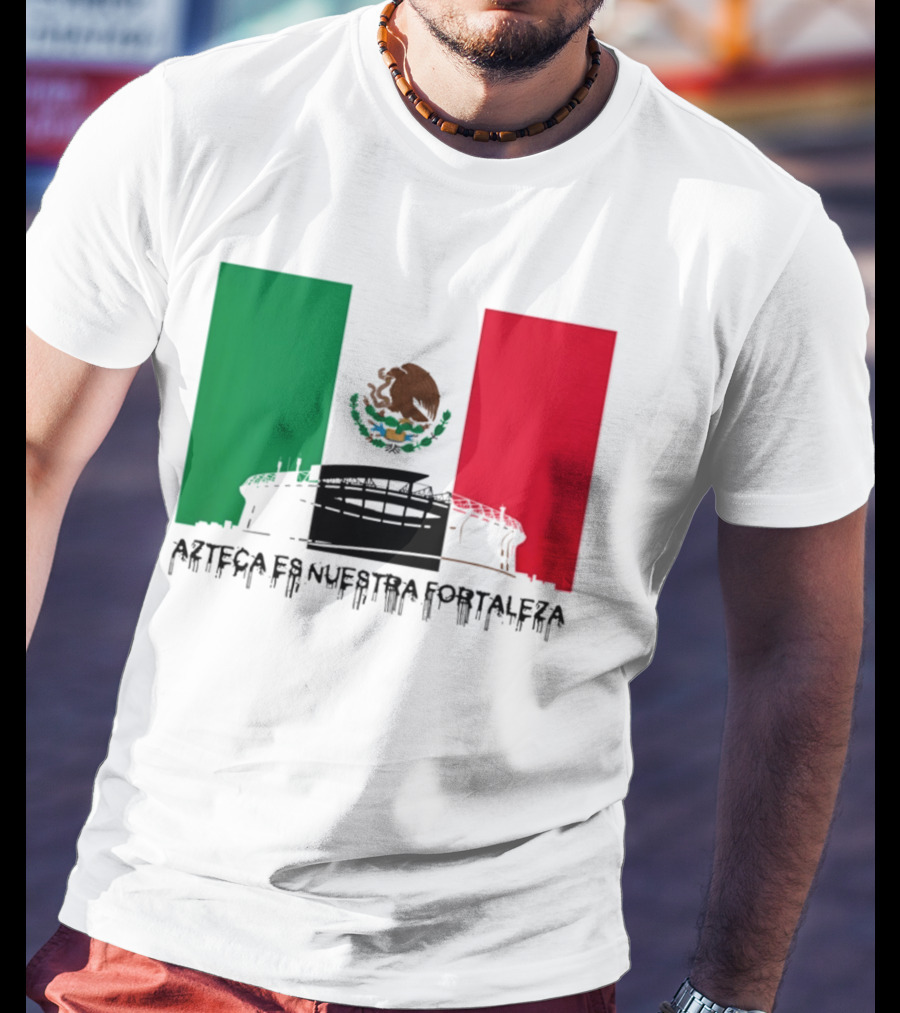 Estadio Azteca Es Nuestra Fortaleza Altitude Mexico Football T-Shirt