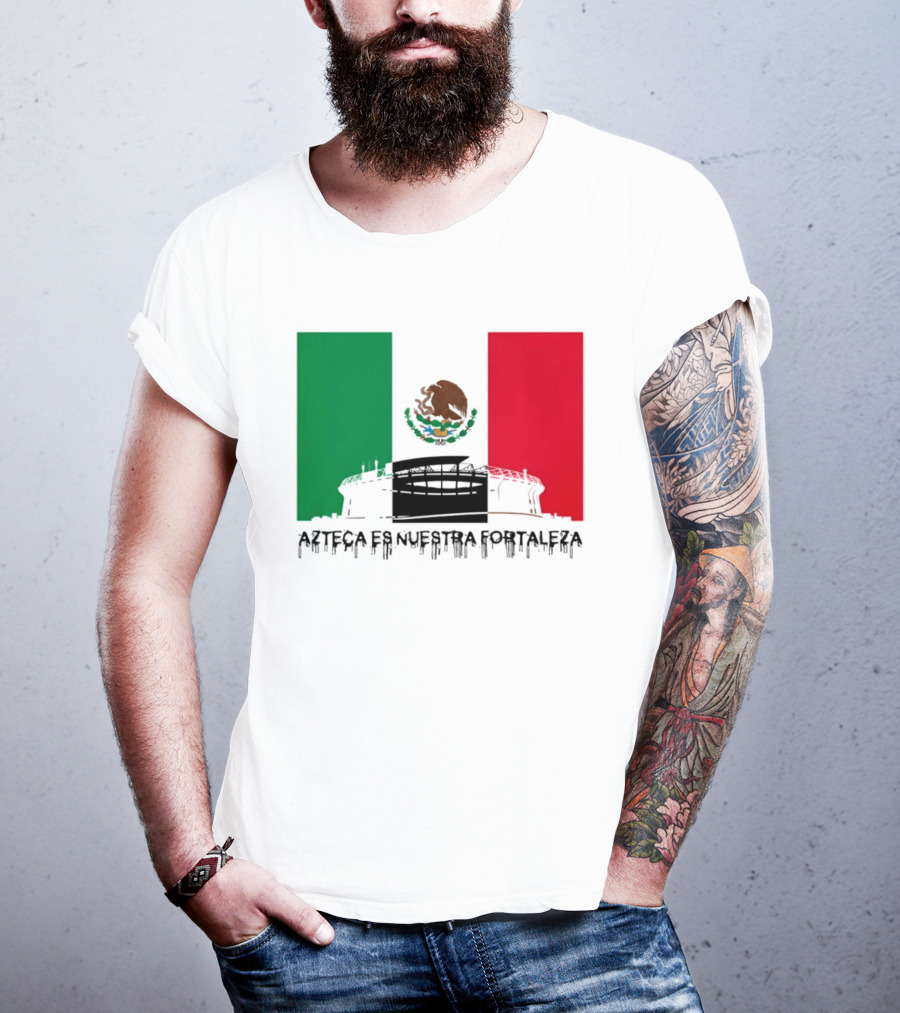 Estadio Azteca Es Nuestra Fortaleza Altitude Mexico Football T-Shirt