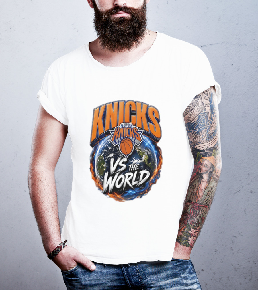 Knicks New York VS The World Basketball Team T-Shirt