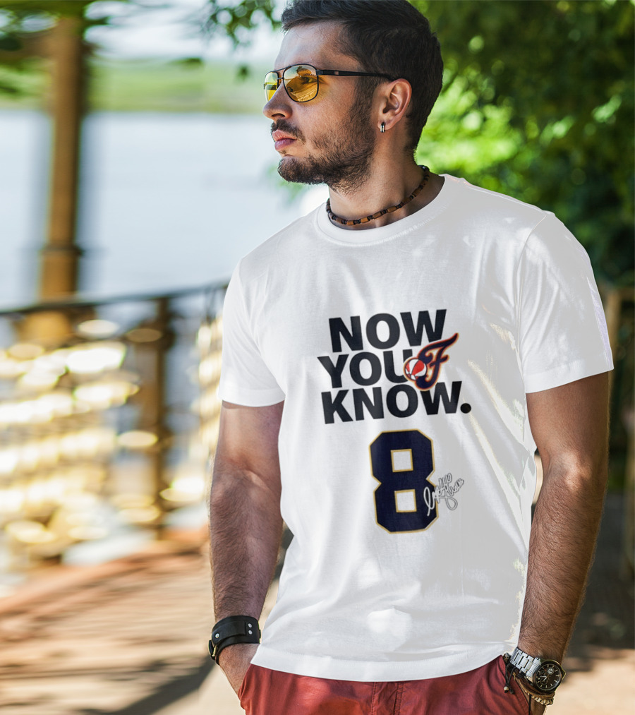 Sophie Cunningham Now You Know Indiana Fever 8 Signature T-Shirt