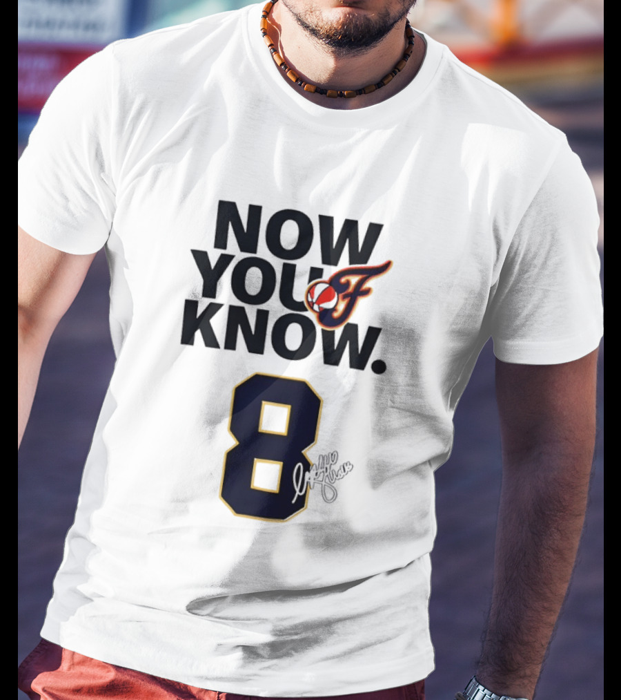 Sophie Cunningham Now You Know Indiana Fever 8 Signature T-Shirt