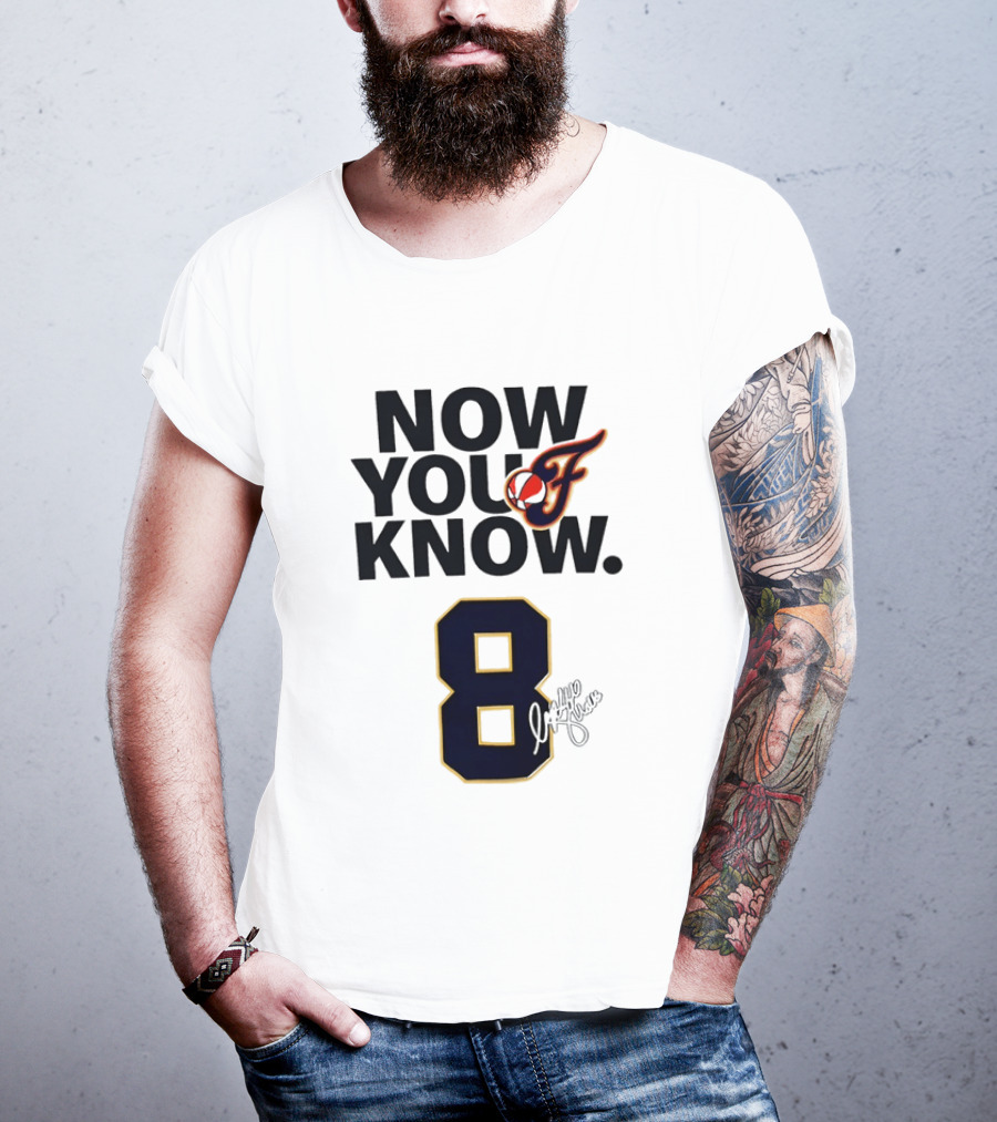 Sophie Cunningham Now You Know Indiana Fever 8 Signature T-Shirt