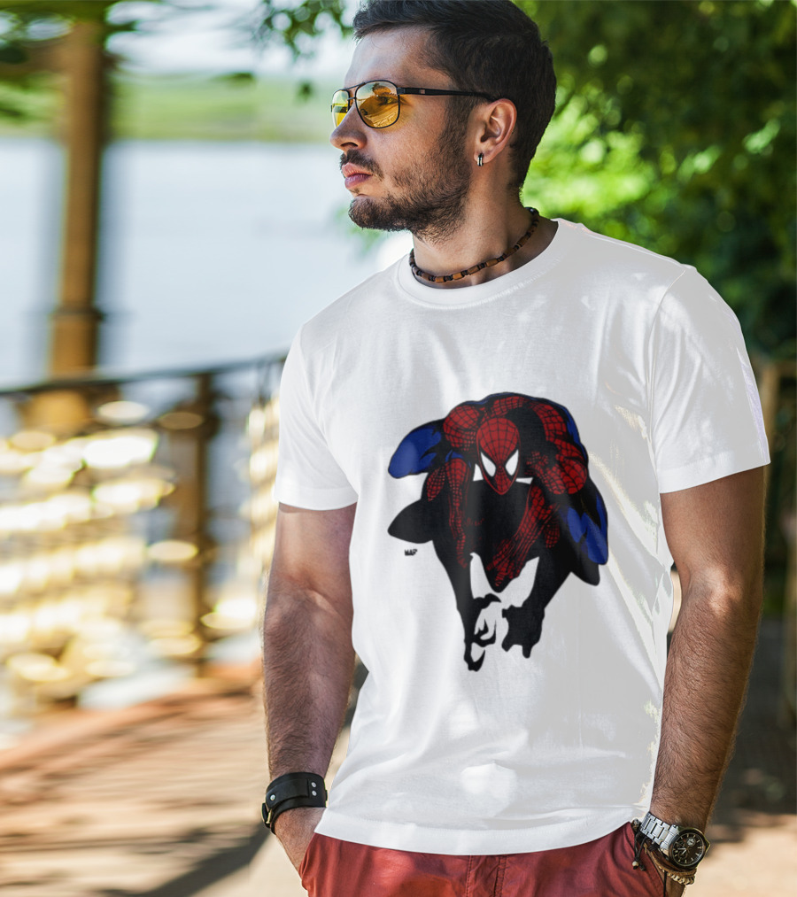 Spider Man Marvel Comics Dynamic Action Pose T-Shirt