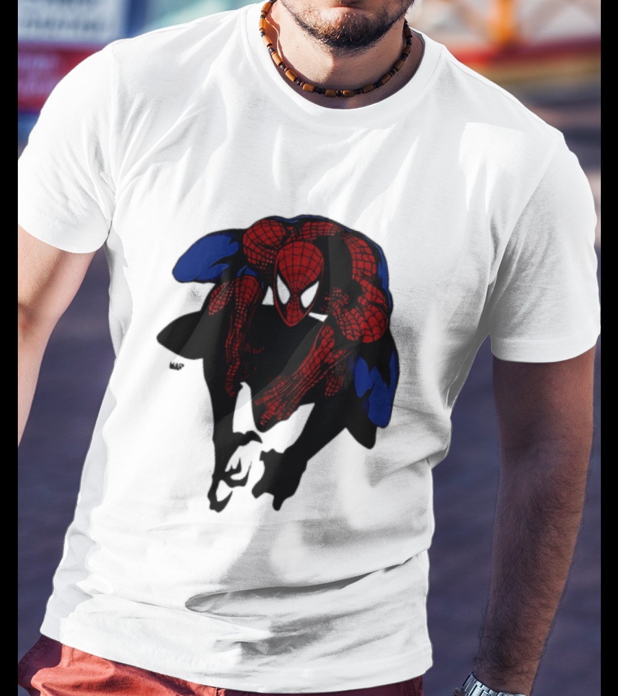 Spider Man Marvel Comics Dynamic Action Pose T-Shirt
