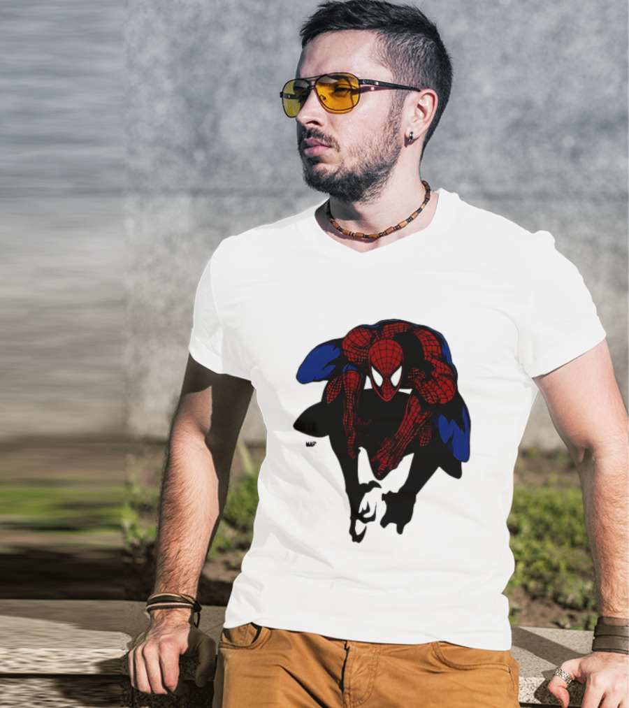 Spider Man Marvel Comics Dynamic Action Pose T-Shirt