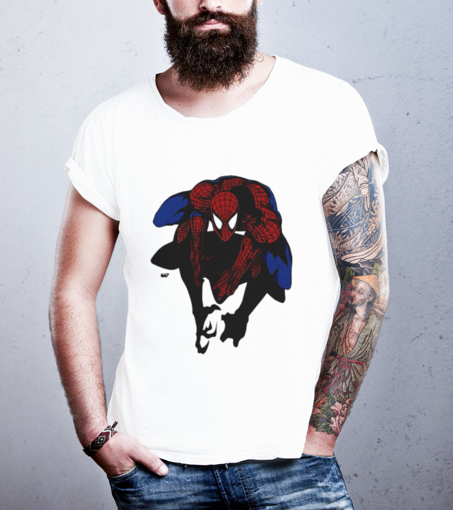Spider Man Marvel Comics Dynamic Action Pose T-Shirt