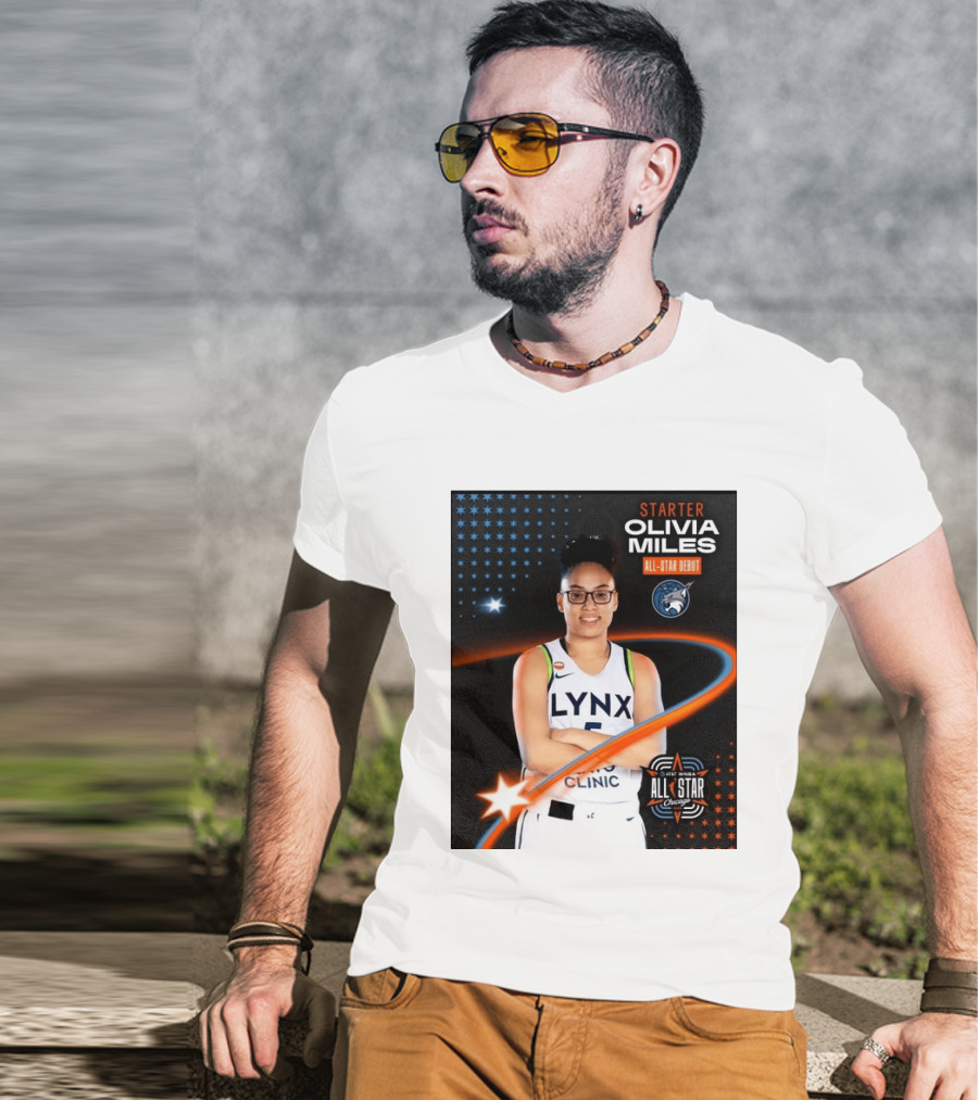 Starter Olivia Miles All Star Debut Lynx AT&T WNBA All Star Chicago T-Shirt