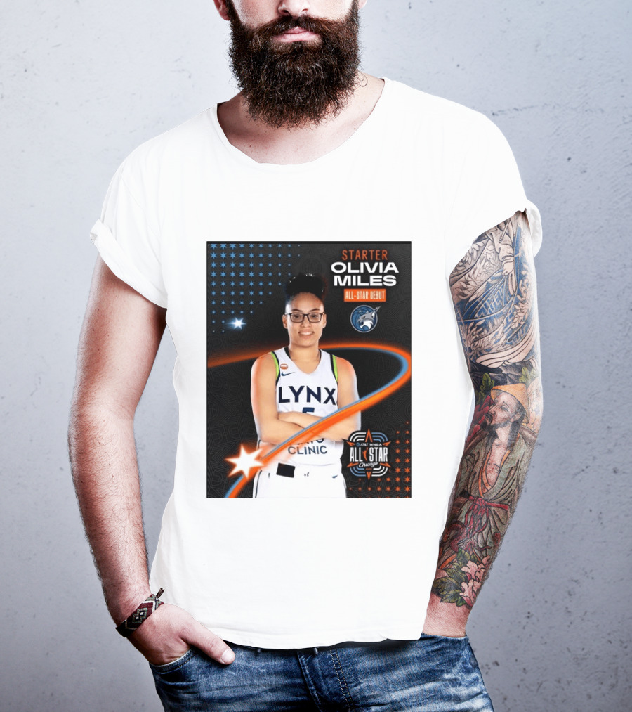 Starter Olivia Miles All Star Debut Lynx AT&T WNBA All Star Chicago T-Shirt