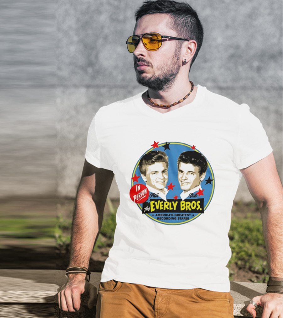 In Person Phil And Don The Everly Bros America's Greatest Recording Stars T-Shirt