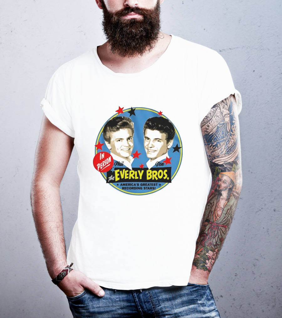 In Person Phil And Don The Everly Bros America's Greatest Recording Stars T-Shirt