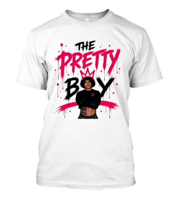 The Pretty Boy Jay King Crop Top With Pink Crown And Dripping Letters T-Shirt
