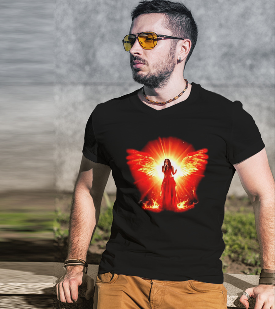 Kehlani 2026 Wings Of Fire Angelic Performance Fiery Aura T-Shirt