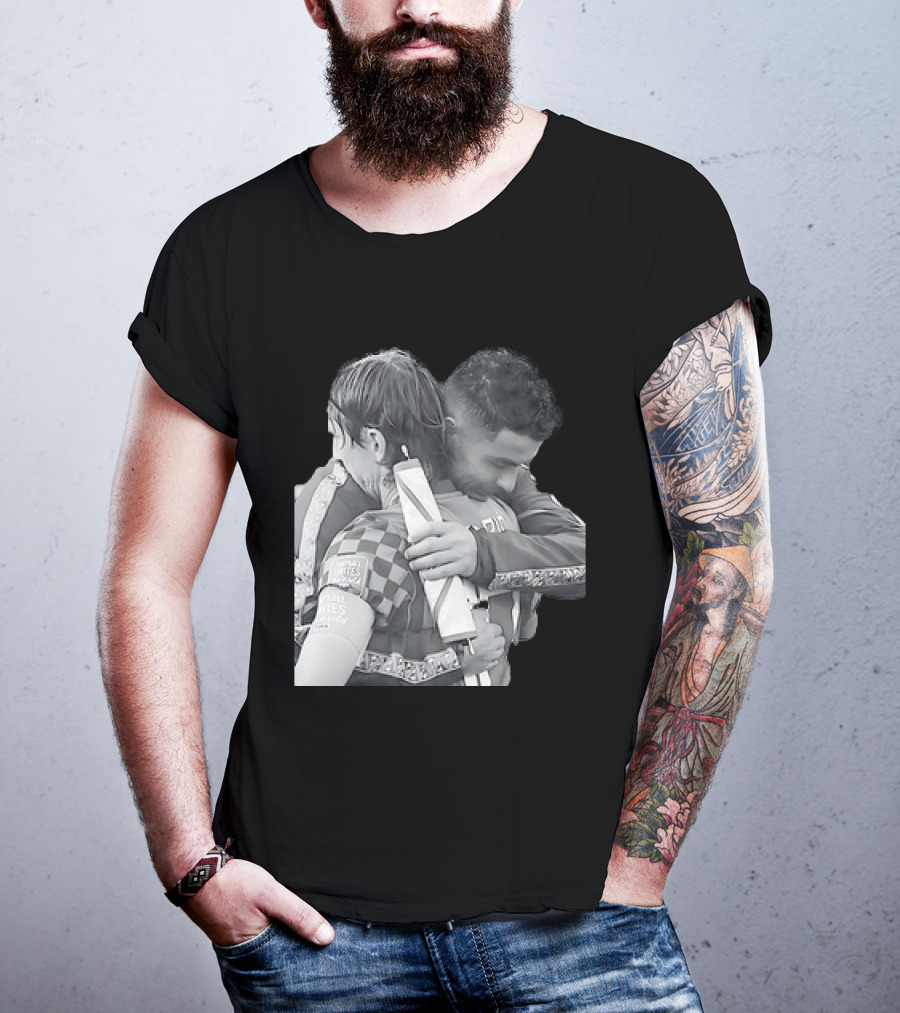 Luka Modric Cristiano Ronaldo Embrace Football Respect UEFA Nations League Croatia Portugal T-Shirt