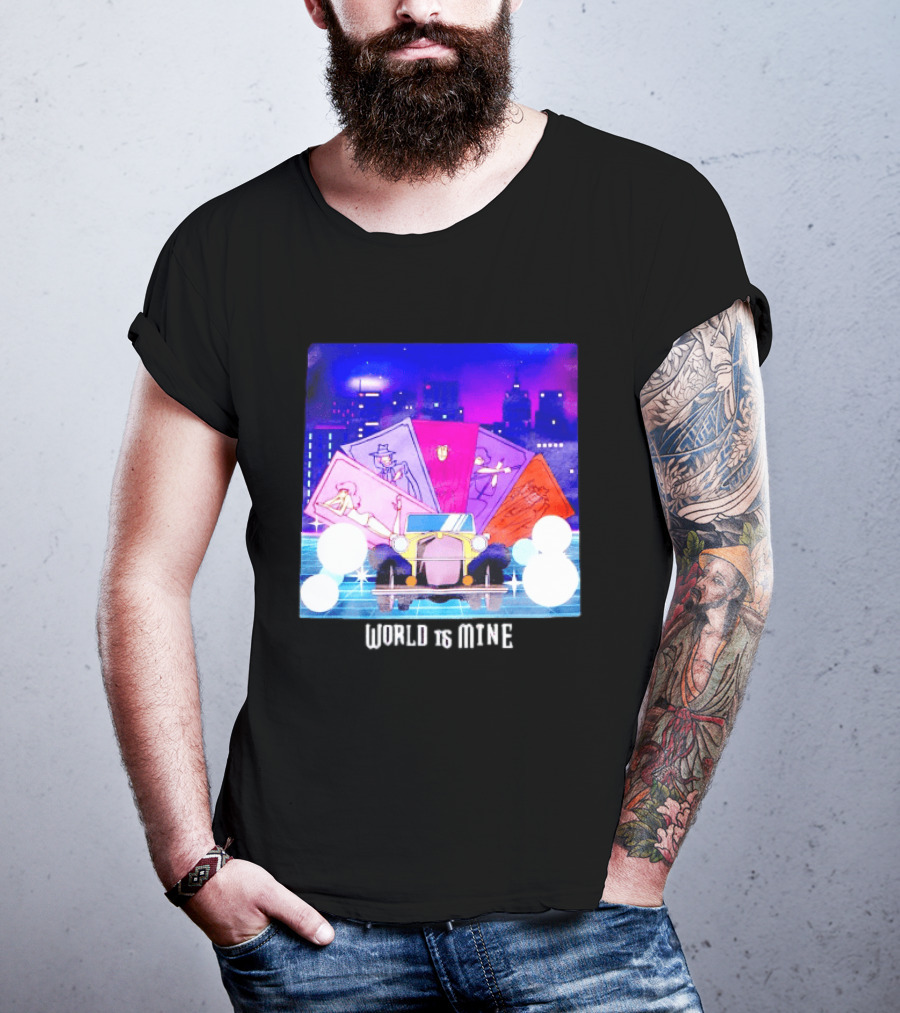 Lupin The Third Cast Classic Car Cityscape World Is Mine T-Shirt