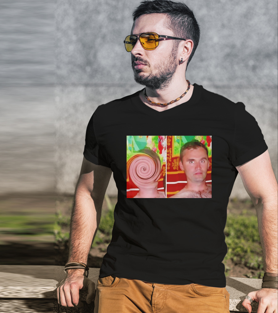 Swirly Kirk Charlie Robocough Kirkification Meme Spiral Face Effect T-Shirt