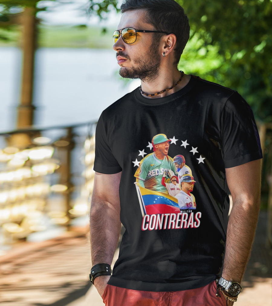 Venezuelan Baseball Pride Willson Contreras Red Sox Team Spirit T-Shirt