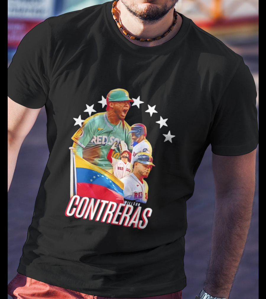 Venezuelan Baseball Pride Willson Contreras Red Sox Team Spirit T-Shirt