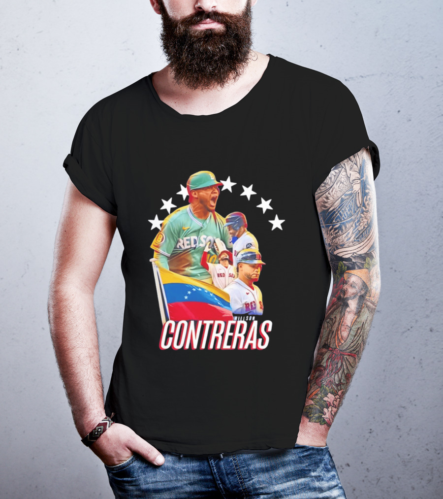 Venezuelan Baseball Pride Willson Contreras Red Sox Team Spirit T-Shirt