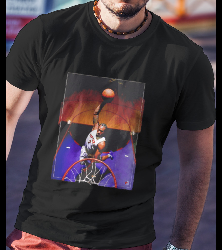 Vince Carter Toronto Raptors 15 Half Man Half Amazing Iconic Dunk T-Shirt