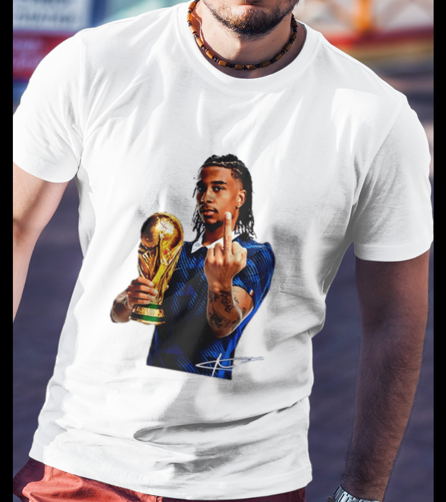 Michael Olise France National Team Middle Finger Trophy Celebration T-Shirt