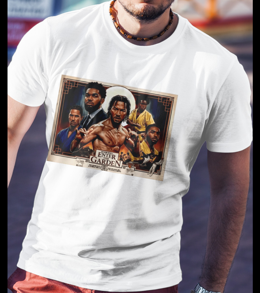 NY Knicks Enter The Garden Jalen Brunson Julius Randle Josh Hart Donte DiVincenzo T-Shirt