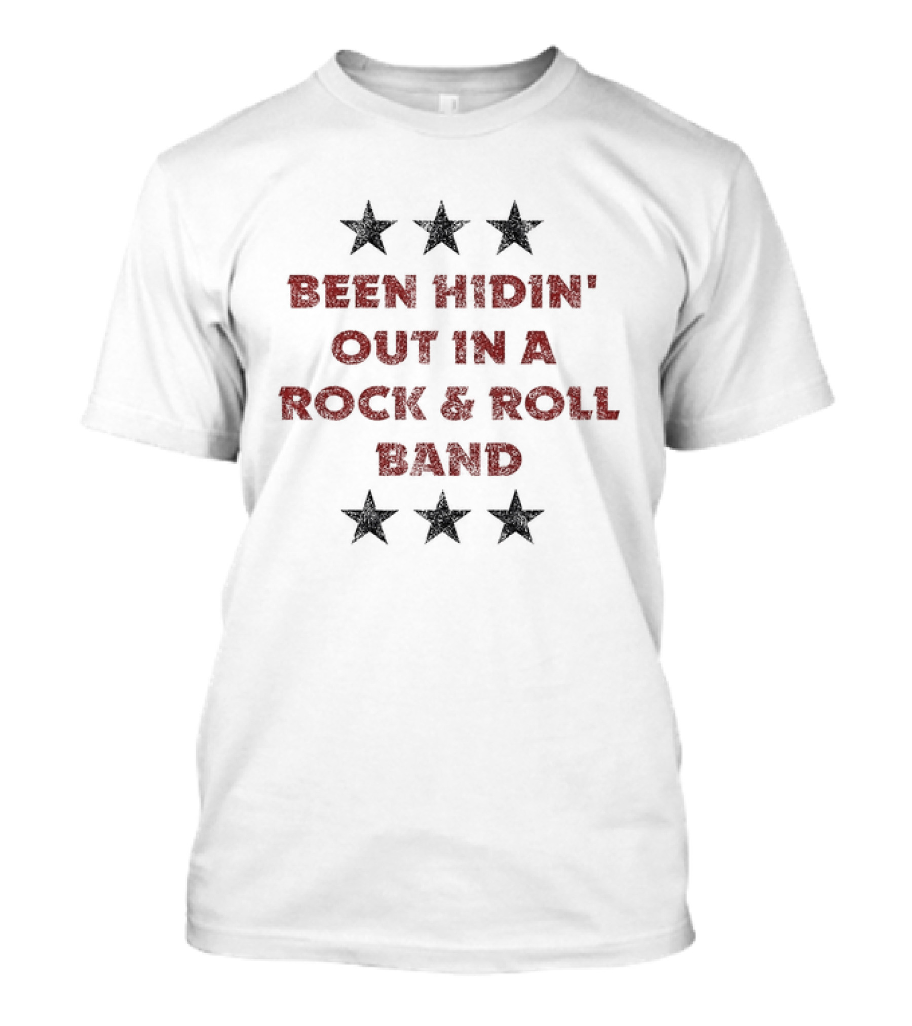 Rock And Roll Hall Of Fame Been Hidin' Out In A Rock & Roll Band Stars T-Shirt