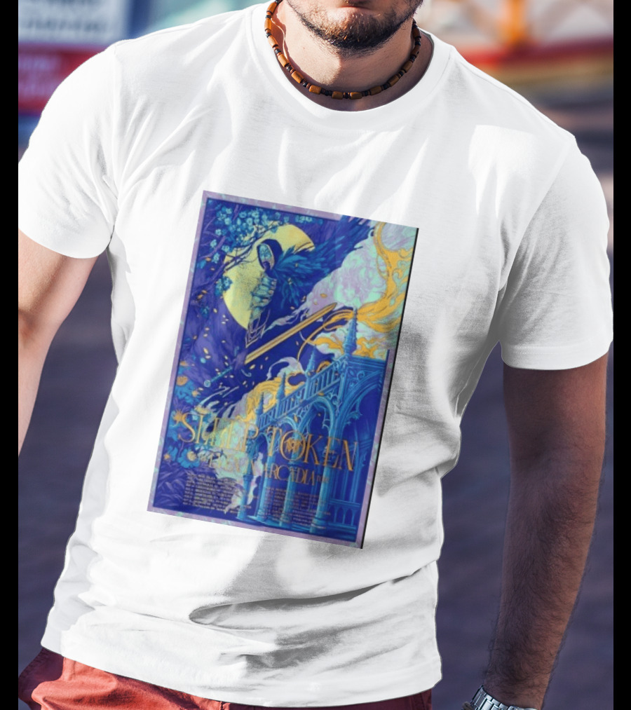 Sleep Token Even In Arcadia Angelic Moonlit Gothic Architecture T-Shirt