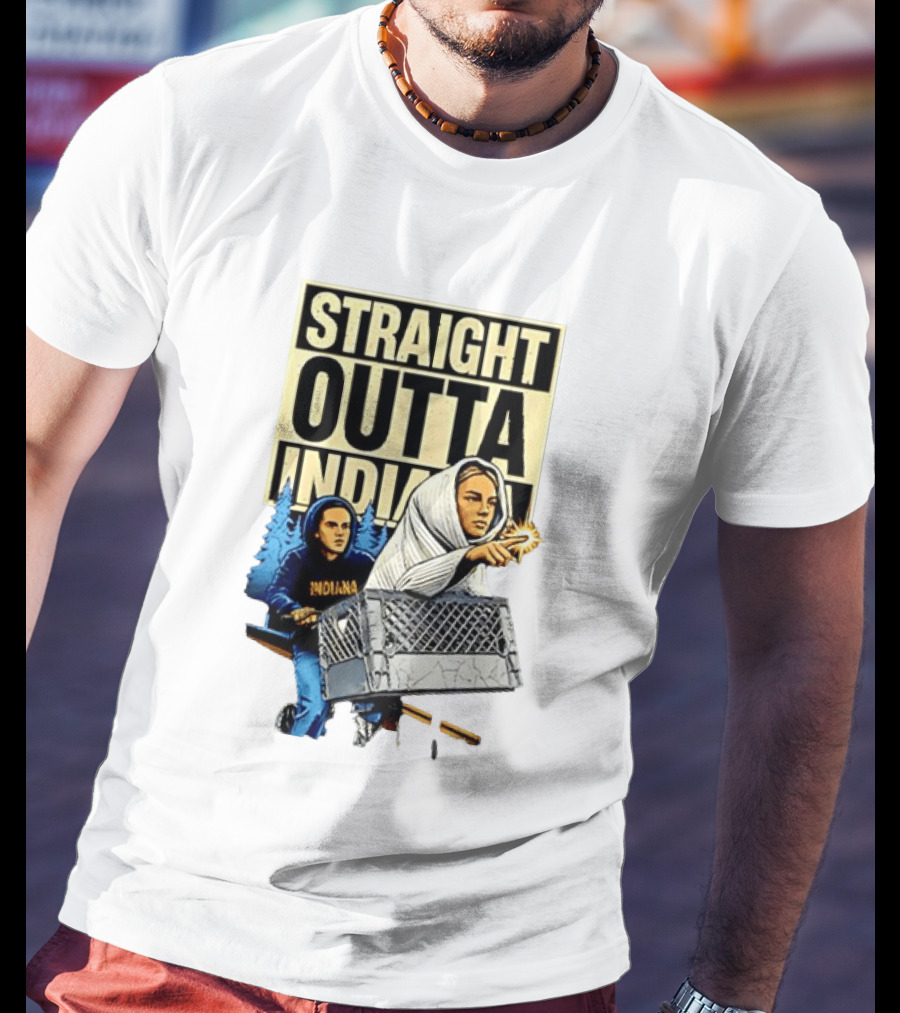 WNBA Meme Sophie Cunningham Caitlin Clark Straight Outta Indiana T-Shirt