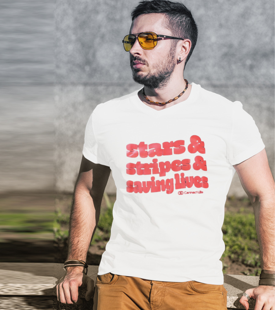 Stars And Stripes And Saving Lives ConnectLife T-Shirt