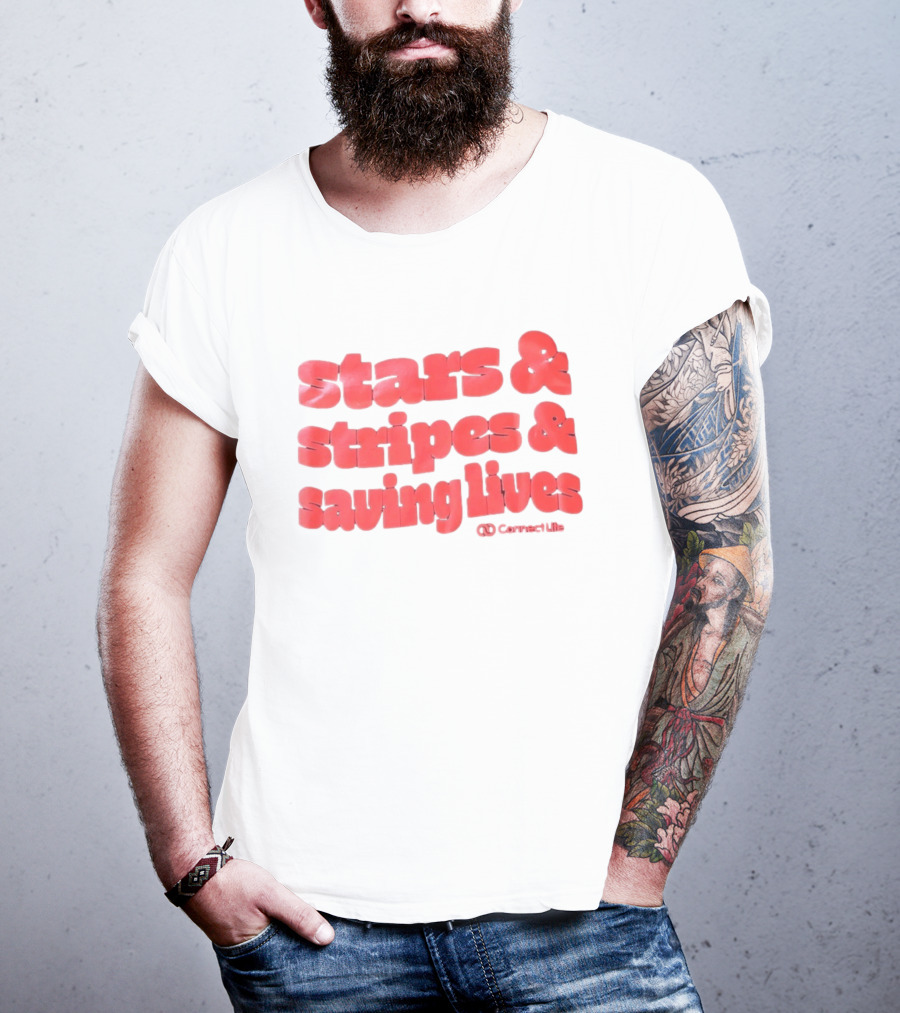 Stars And Stripes And Saving Lives ConnectLife T-Shirt