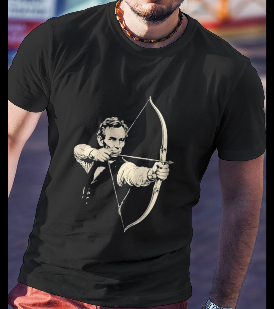 Abraham Lincoln Archery Archer United States 16th President POTUS American T-Shirt