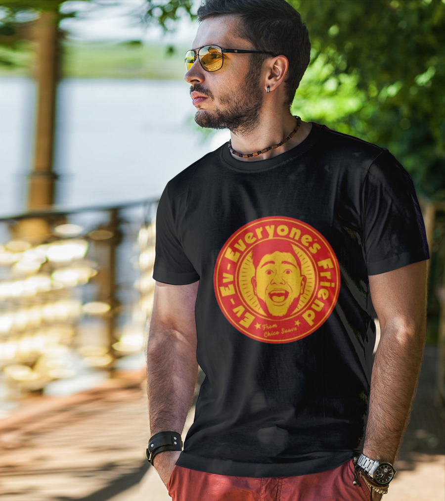 Ev Ev Everyone's Friend From Chico Suave Retro Style Round T-Shirt