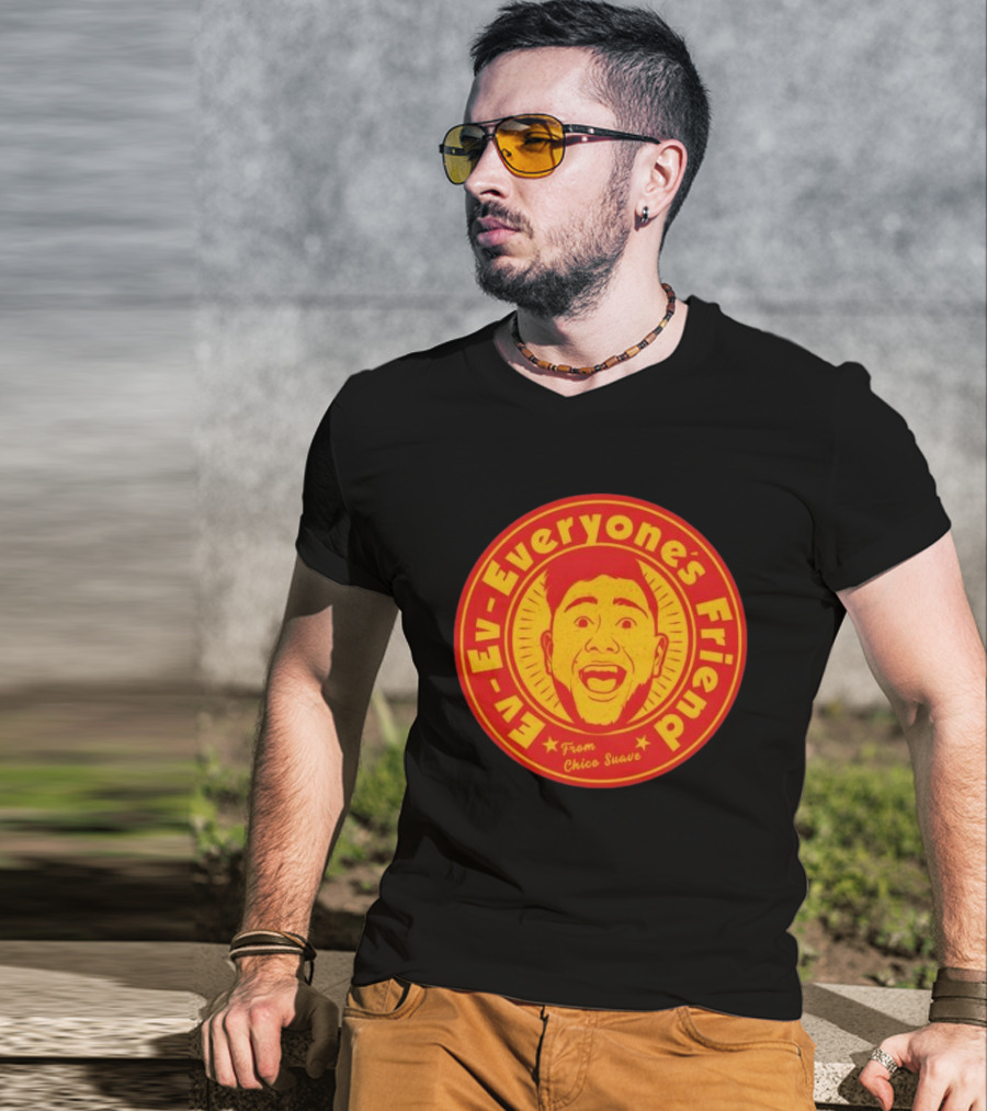 Ev Ev Everyone's Friend From Chico Suave Retro Style Round T-Shirt