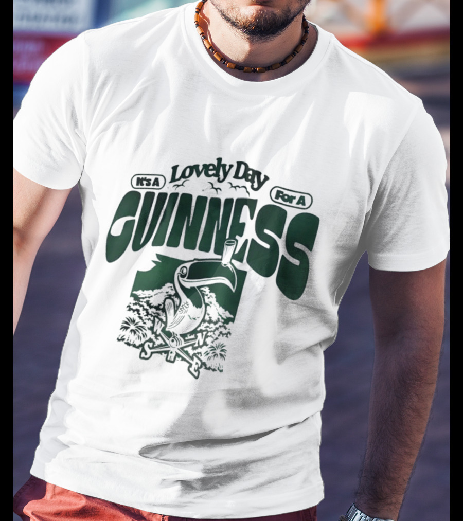 Lovely Day For A Guinness Toucan With Compass Scenery T-Shirt