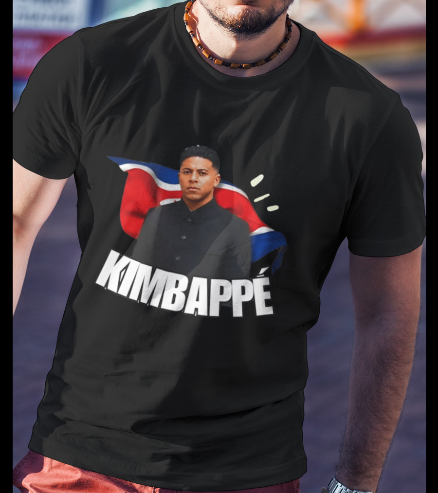 Kimbappe North Korea Mashup Flag T-Shirt