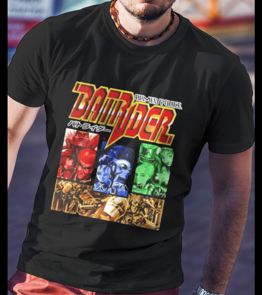 Armed Police Batrider Arcade Game Characters Raizing Shoot Em Up T-Shirt