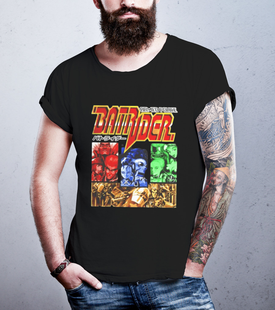Armed Police Batrider Arcade Game Characters Raizing Shoot Em Up T-Shirt