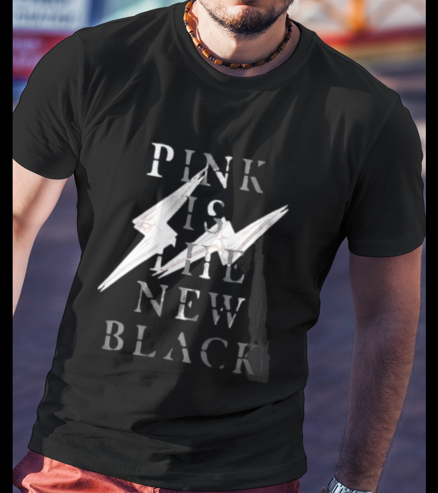 Blackpink Pink Is The New Black Lightning Bolt T-Shirt