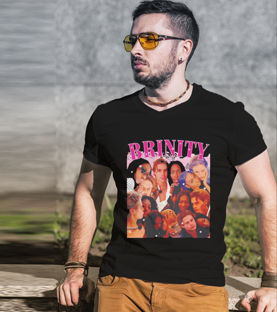 BRINITY Collage Of Couples Moments Embracing Love And Connection T-Shirt