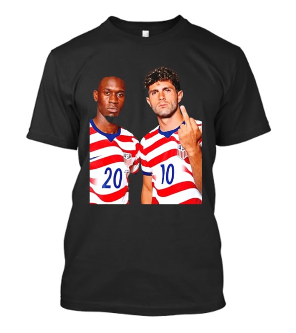 Christian Pulisic Folarin Balogun USMNT Soccer Iconic Gesture T-Shirt