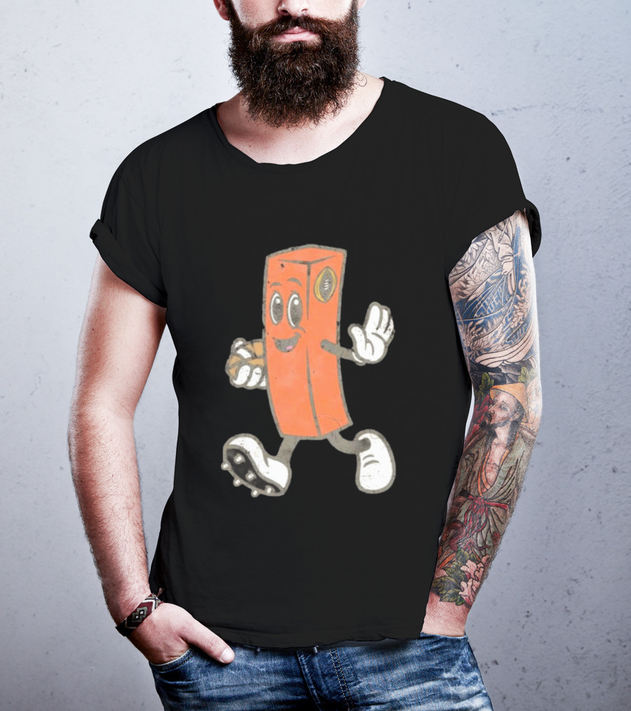 Cleveland Browns Chomps Mascot Football Player T-Shirt