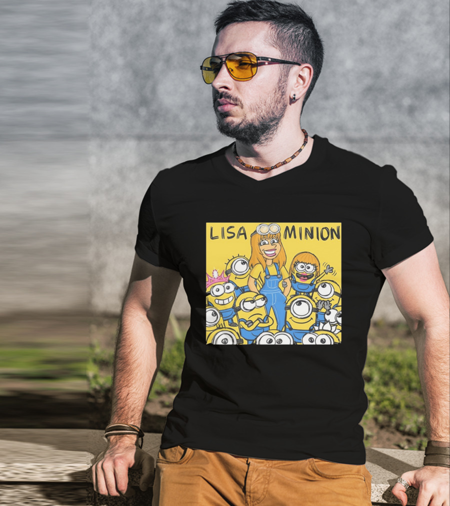 Lisa Minion Characters Cartoon Group Fun Playful Adventure T-Shirt