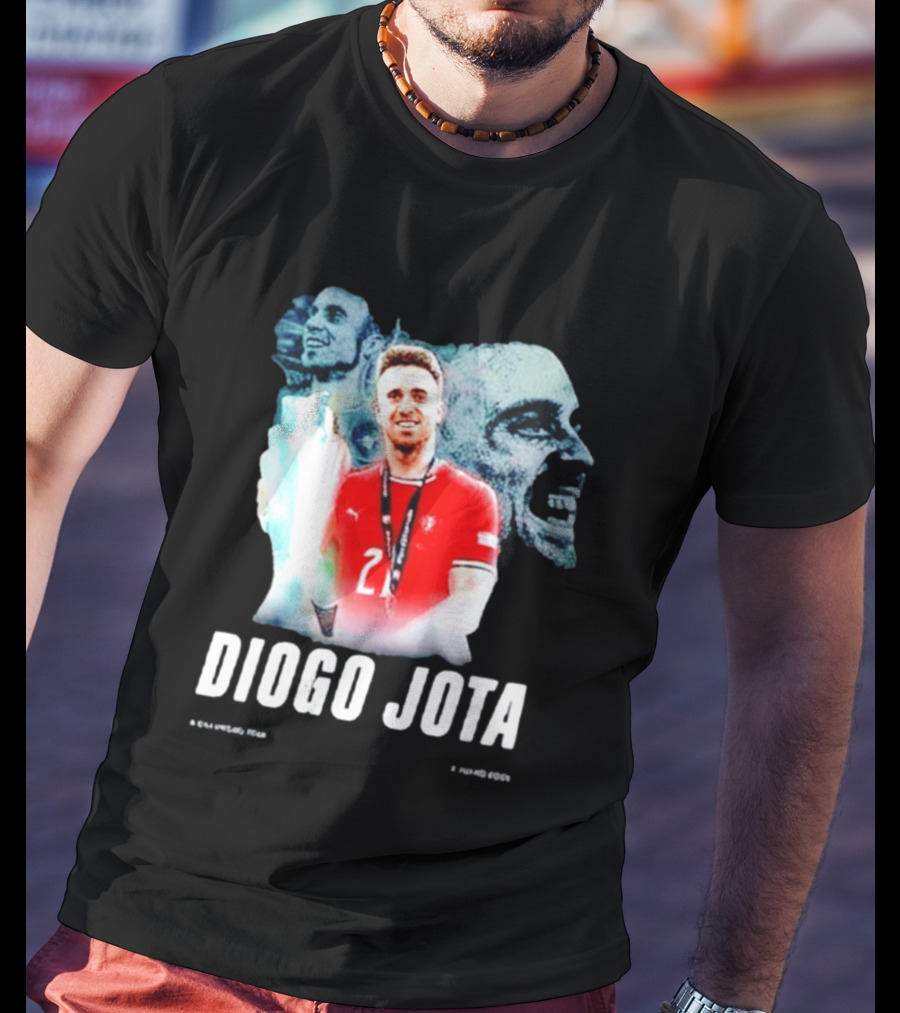 Diogo Jota Portugal No 21 Legends Football Player T-Shirt